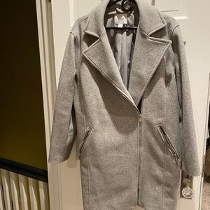Beautiful light gray wool coat